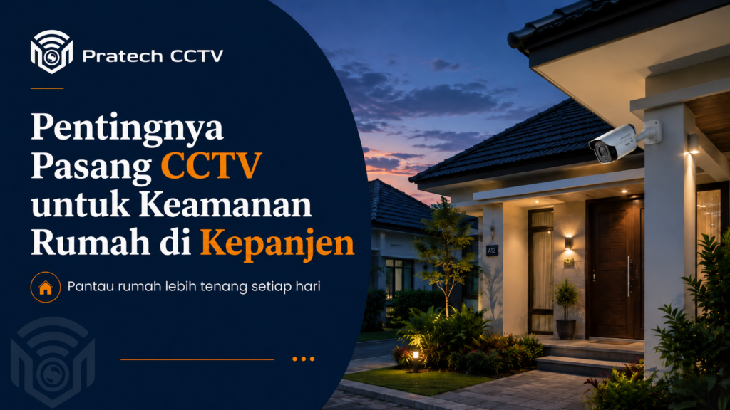 Pasang CCTV untuk keamanan rumah di Kepanjen bersama Pratech CCTV
